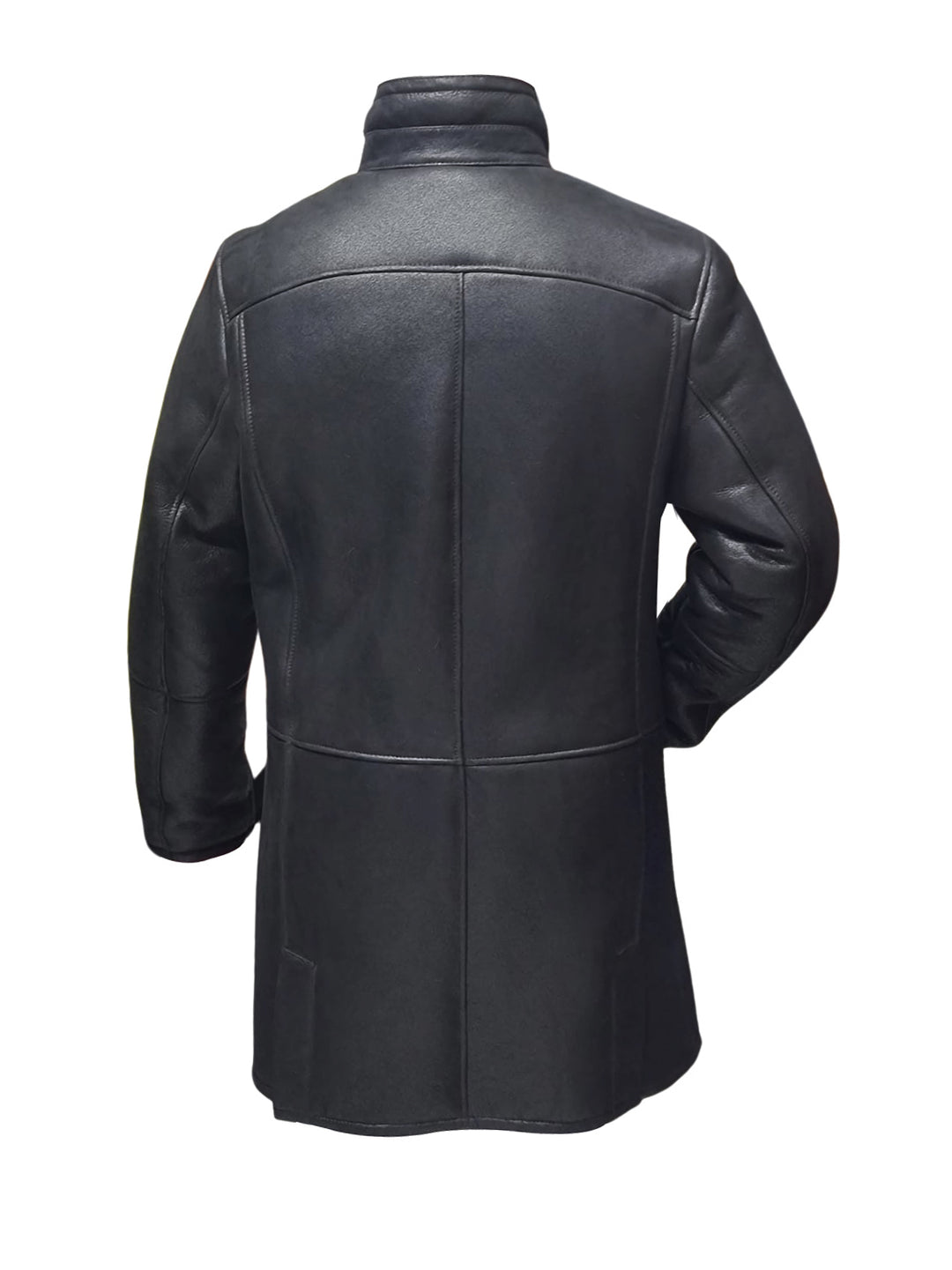 Ralph's Black shearling Long coat - Image 2