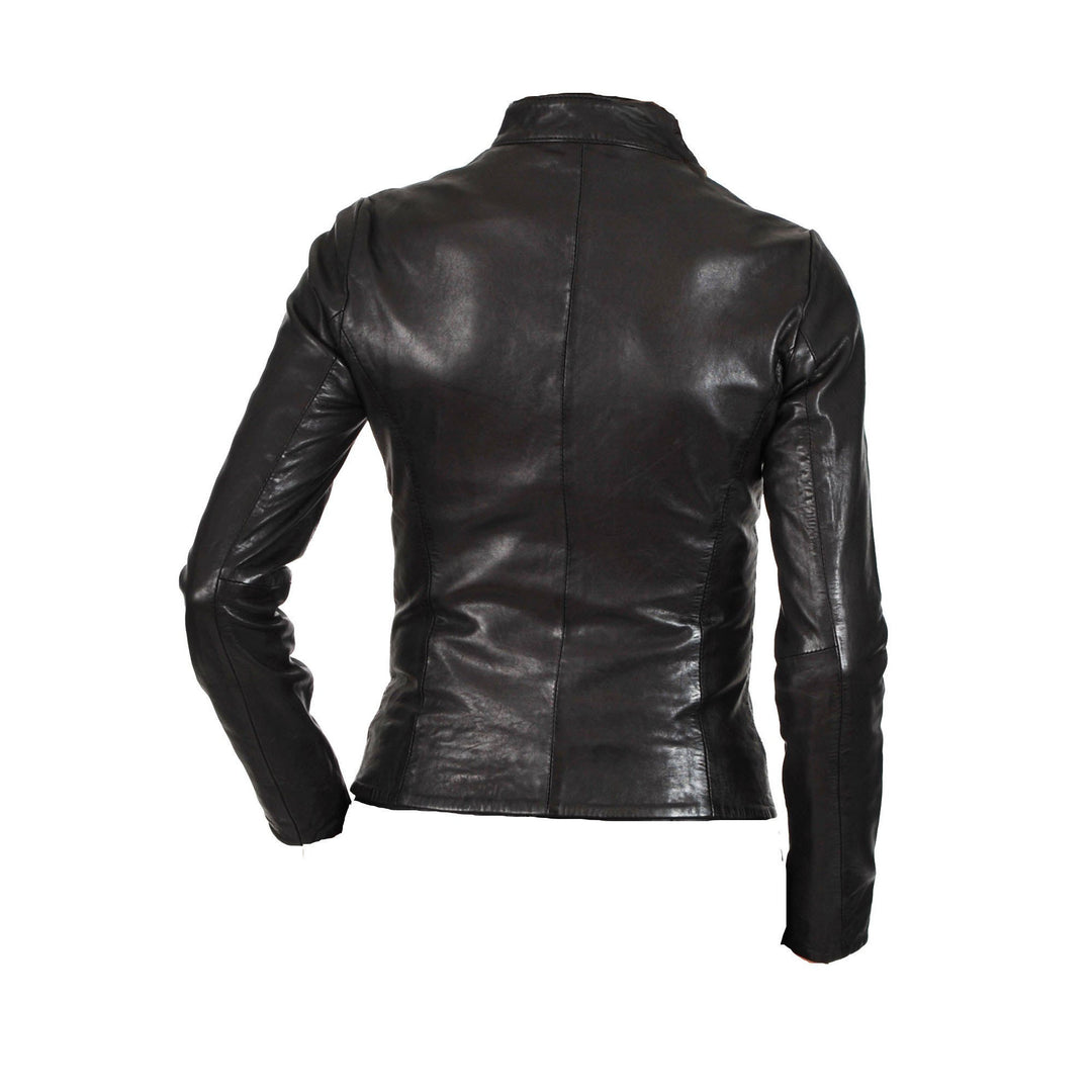 Women’s Slim Fit Leather Jacket - Image 2