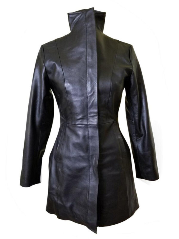 Nelly's women's long coat with wind flaps