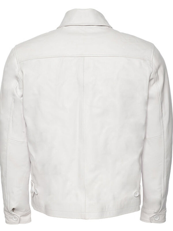 Pierre White leather jacket