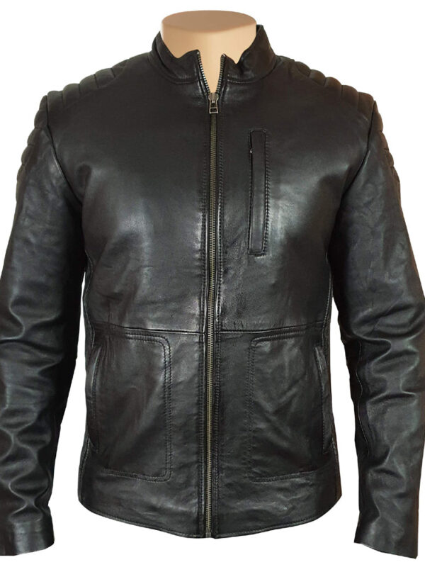 Cleve's leather jacket with Stretch Leather