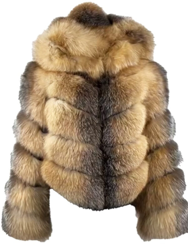 Women's Fox Fur Hooded Jacket